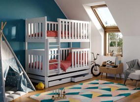 EMILKA 90x190 white bunk bed Lano Furniture