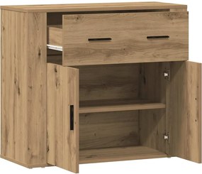 vidaXL Ντουλάπι Artisian Δρυς 80x33x70 εκ. από Επεξεργασμένο Ξύλο