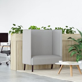 vidaXL Καναπές Υψηλής Πλάτης Γκρι Νέφους 109x56x121 εκ Υφάσματα