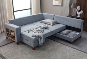 Corner Sofa-Bed Tloft Left - Grey Grey