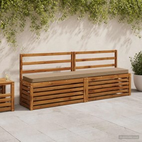 vidaXL Μαξιλάρια Πάγκου 2 Τεμαχίων VUGHT 2 pcs 100% Πολυεστέρας Taupe