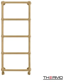 Thermo Adelphi Θερμαινόμενη πετσετοκρεμάστρα 115,2x49cm Brushed Gold ΔΕΝ ΠΕΡΙΛΑΜΒΑΝΤΟΝΤΑΙ ΔΙΑΚΟΠΤΕΣ & ΑΝΤΙΣΤΑΣΕΙΣ