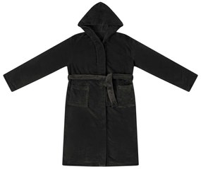 vidaXL Φόρμα Μπάνιου Με Κουκούλα Μαύρο xl Φανέλα