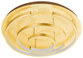 Φωτιστικό Οροφής Πλαφονιέρα Led Pozondon 98488 Gold Eglo Metal, Plastic