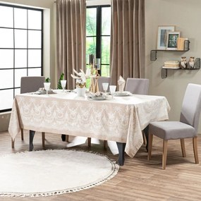 Τραπεζομάντηλο Etienne 04 Beige Teoran 155x230 160x230cm Cotton-Polyester