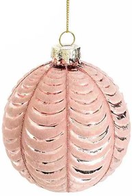 Γυάλινη Χριστουγεννιάτικη Μπάλα με Επίστρωση Velvet 8cm 801741f