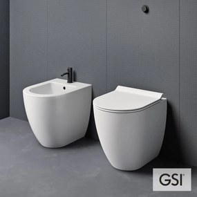 Λεκάνη Pura/55 Swirlflush με κάλυμμα Super Slim MS86SC GSI-Leuko