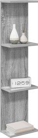 vidaXL Ράφι Τοίχου 2 pcs Γκρι Sonoma 22 x 15 x 100 εκ
