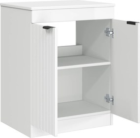 vidaXL Ντουλάπι Μπάνιου Γυαλιστερό Λευκό 54 x 41 x 70 cm