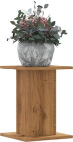 vidaXL Βάσεις Φυτών 2 τεμ. Αρτισιανή Δρυς 30x30x40 εκ. Επεξ. Ξύλο