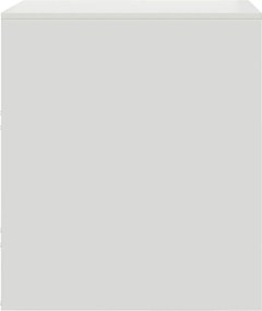 vidaXL Κομοδίνα 2 τεμ. Λευκό 34,5 x 39 x 44 εκ. από Χάλυβα
