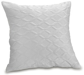 Διακοσμητική Μαξιλαροθήκη (45x45) Whitegg D0230 Λευκό