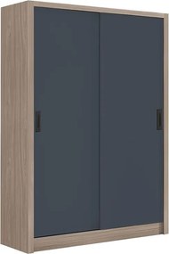 VANITY Ντουλάπα Δίφυλλη - Συρόμενη, Αποχρώσεων Sonoma Oak &amp; Grey   1τμχ