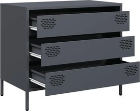 vidaXL Ντουλάπι Ανθρακί 68x39x58,5 εκ. από Χάλυβα Ψυχρής Έλασης