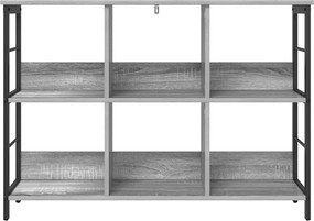 vidaXL Ράφι Βιβλίων Γκρίζο Σονομα 102 x 32 x 72,5 εκ.