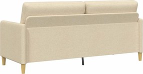 vidaXL Καναπές με Αποθήκευση Κρεμ 192 x 78 x 87 εκ. Πολυεστέρας