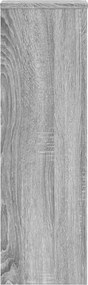 vidaXL Βάσεις Φυτών 2 Τεμ. Γκρι Sonoma 25x25x80 εκ. Επεξεργασμένο Ξύλο
