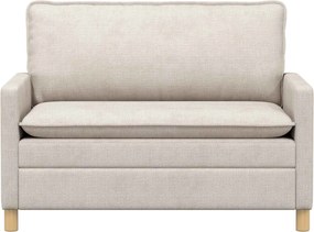 vidaXL Καναπές Κρεμ 126 x 81 x 87,5 εκ Πολυεστέρας