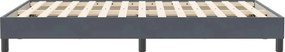 vidaXL Box Spring Κρεβάτι χωρίς στρώμα Σκούρο γκρι Βελούδινο
