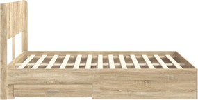 vidaXL Καλάθι με αποθήκη και κεφαλάρι Sonoma Δρυς Επεξεργασμένο Ξύλο