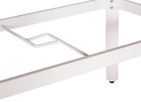 Τραπέζι κήπου TELAMO Οβάλ Αλουμίνιο Λευκό με Polywood 160X90Χ73,5Υ εκ. 160x90x73.5 εκ.