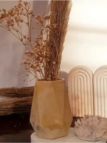 Stewehome Μοντέρνο διακοσμητικό γεωμετρικό βάζο από μπετόν με δίσκο