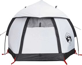 vidaXL Σκηνή Κάμπινγκ 1 Ατόμου Αδιάβροχη Λευκή Ύφασμα Συσκότισης