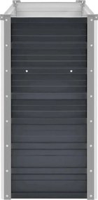 vidaXL Ζαρντινιέρα Υπερυψωμένη Ανθρακί 160x40x77 εκ. Γαλβαν. Χάλυβας