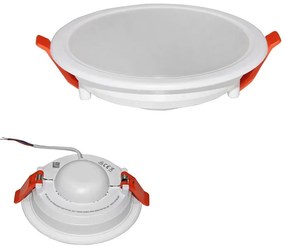 Adeleq Led Φωτιστικό Ψευδοροφής Στρογγυλό Πλήρες 10W 3000K 120° Λευκό 21-111000