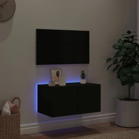 ΈΠΙΠΛΟ ΤΟΙΧΟΥ ΤΗΛΕΟΡΑΣΗΣ ΜΕ LED ΜΑΥΡΟ 60X35X31 ΕΚ. 837269