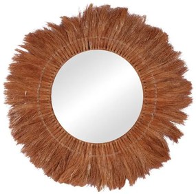 Καθρέπτης Seire Inart ψάθα Φ50x8εκ 337-000013 337-000013 Καφέ