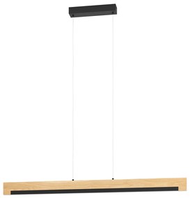 Φωτιστικό Κρεμαστό Eglo 901737 CAMACHO Καφέ (Brown)|Μαύρο Ματ (Black Mat) 3000K