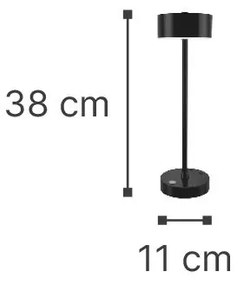 Επαναφορτιζόμενο επιτραπέζιο φωτιστικό it-Lighting Crater 801001-Mauro