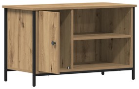 vidaXL Ντουλάπι τηλεόρασης Artisan Oak 80x40x50 εκ Επεξεργασμένο ξύλο και Ατσάλι