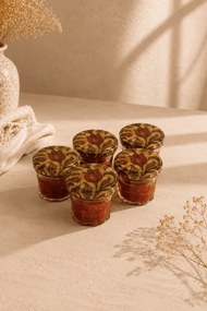 Stewehome Σετ 5 τεμαχίων βάζων με καπάκι από γυαλί 30 ml