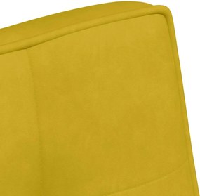 vidaXL Πάγκος Κίτρινο 110x74x84 εκ. Βελούδινος