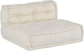 vidaXL Μονάδα Μοντέρνου Καναπέ Ύφασμα Κρεμ 210 x 140 x 56 εκ.