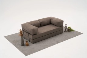 Τριθέσιος Καναπές Comfort - Χρώμα Γκρι - 190x95x75εκ