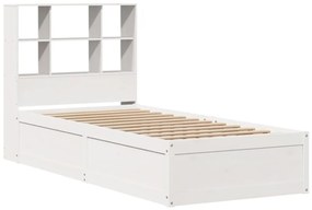vidaXL Σκελετός Κρεβ. Χωρίς Στρώμα Λευκό 90x190 εκ Μασίφ Πεύκο