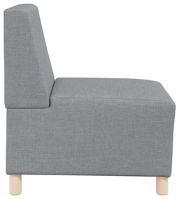 vidaXL Μοναδικός Καναπές χωρίς Χερούλια 2 pcs Ανοιχτό γκρι