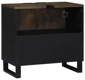 vidaXL Ντουλάπι Νεροχύτη Μπάνιου 62 x 33 x 58 εκ. – Στιβαρή κατασκευή από ξύλο μάνγκο.