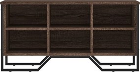 vidaXL Παπουτσοθήκη Καφέ Δρυς 90x38x45,5 εκ. από Επεξεργ. Ξύλο