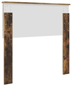 vidaXL Κεφαλάρι Καπνιστό Δρύς 80 cm Επεξεργασμένο ξύλο