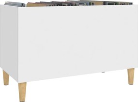 vidaXL Έπιπλο Δίσκων Λευκό 74,5 x 38 x 48 εκ. από Επεξεργασμένο Ξύλο