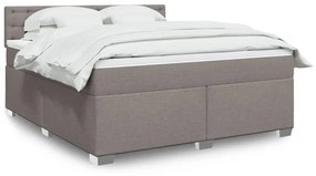 ΚΡΕΒΑΤΙ BOXSPRING ΜΕ ΣΤΡΩΜΑ TAUPE 180X200 ΕΚ. ΥΦΑΣΜΑΤΙΝΟ 3288278