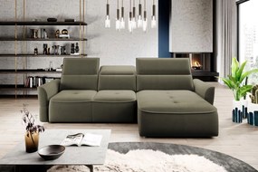 Γωνιακός καναπές Morello Mini-Xaki-Δεξιά