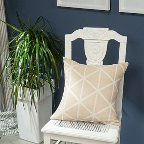 Μαξιλάρι Διακοσμητικό (Με Γέμιση) Manarola 01 Ecru Teoran 43X43 Cotton-Polyester