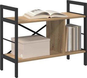 vidaXL Ράφι Βιβλίων 3 επιπέδων 75 x 30 x 58,5 εκ. Επεξεργασμένο Ξύλο