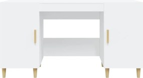 vidaXL Γραφείο Λευκό 140 x 50 x 75 εκ. από Επεξεργασμένο Ξύλο