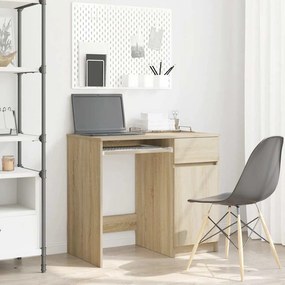 vidaXL Γραφείο Sonoma Δρυς 86x49x76 εκ. από Επεξεργασμένο Ξύλο